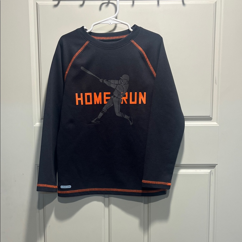 Jumping Beans Black and Orange Long Sleeve Shirt